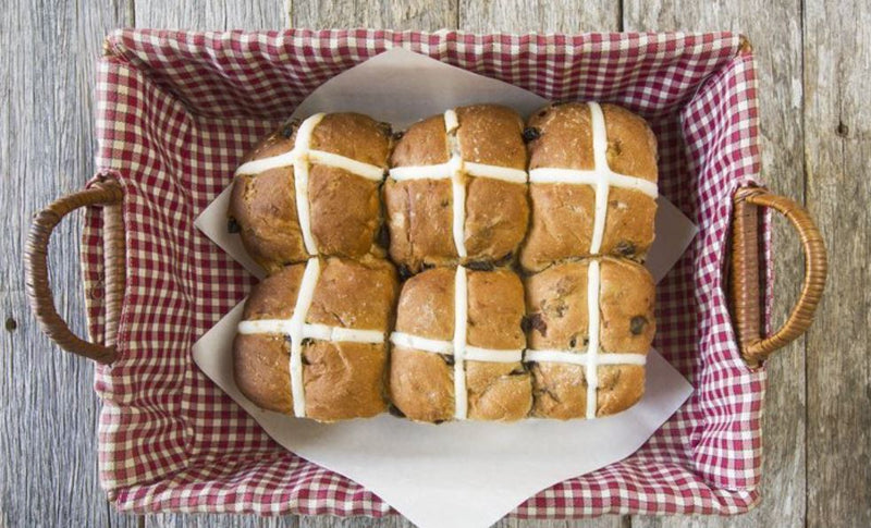 CITRUS, WATTLESEED HOT CROSS BUNS