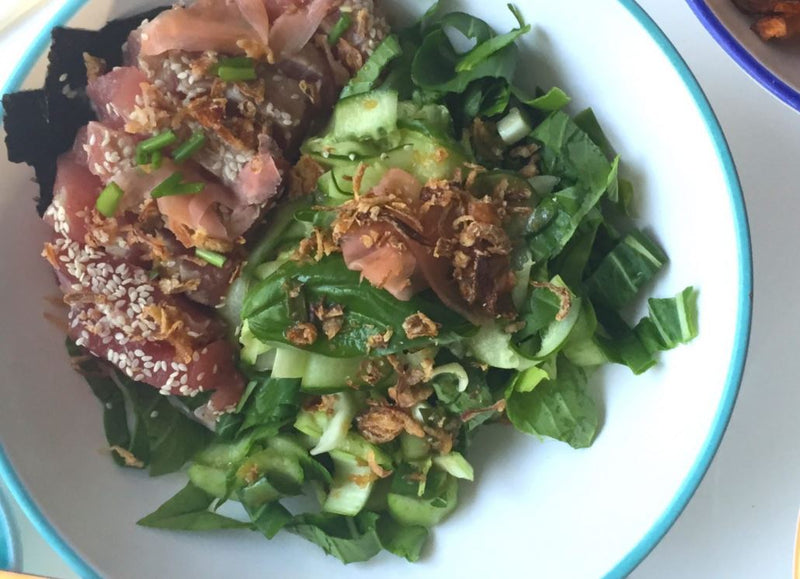 FINGER LIME & SWEET SESAME TUNA SASHIMI BOWLS