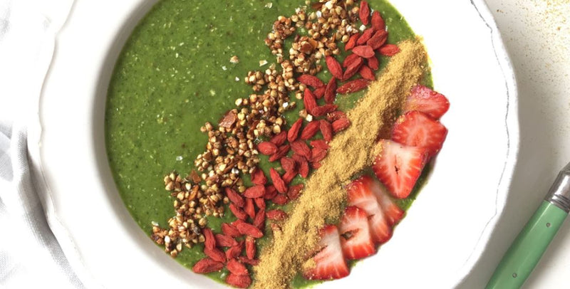 KAKADU PLUM AND BUCKWHEAT GREEN SMOOTHIE BOWL