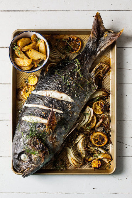 Whole Roast Fish w/ Smoked Salt