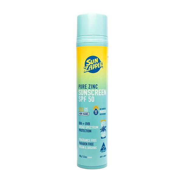 Sun Zapper Pure Zinc Sunscreen SPF 50 Pump 100g