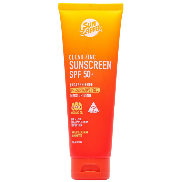 Sun Zapper Clear Zinc Sunscreen Lotion SPF 50+ 100mL