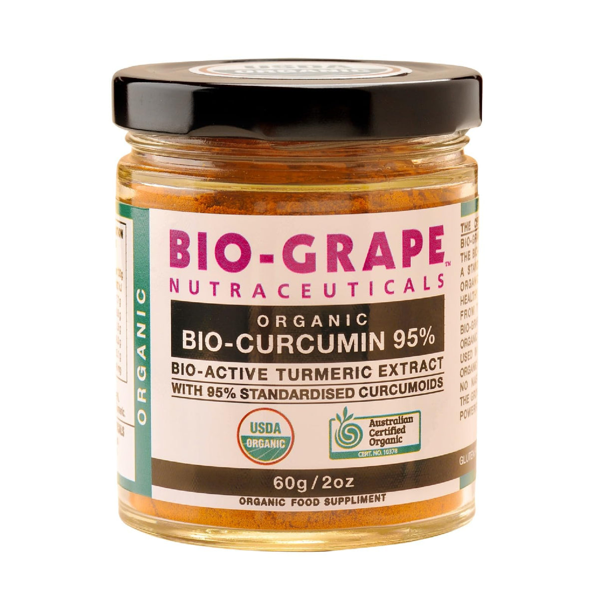 Bio-Grape Organic Bio-Curcumin 95% Turmeric Extract 2 oz (60 g)