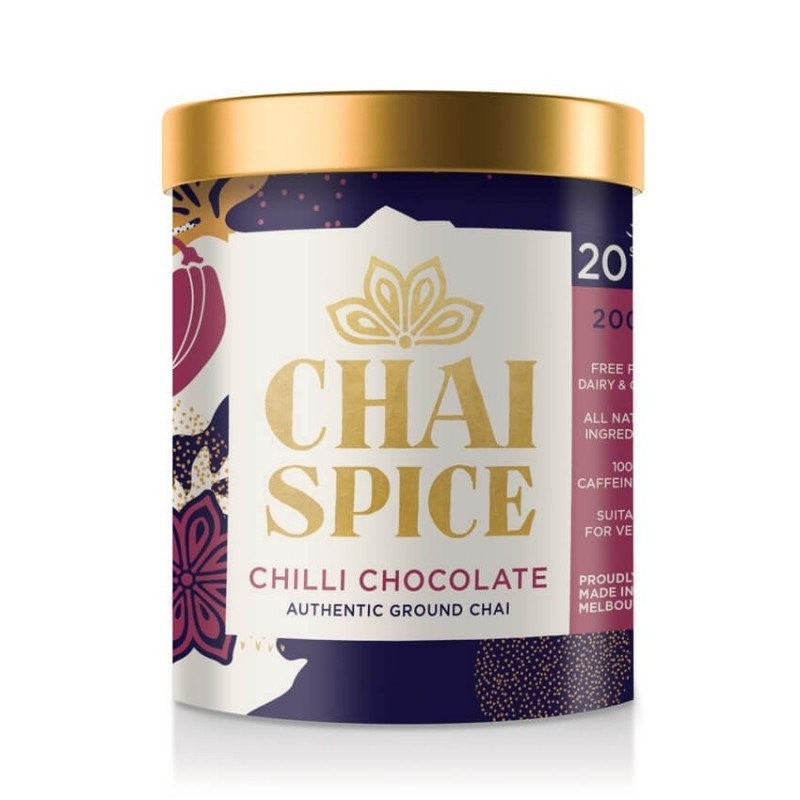 Chai Spice Authentic Ground Chai Chilli Chocolate 7 oz (200 g)