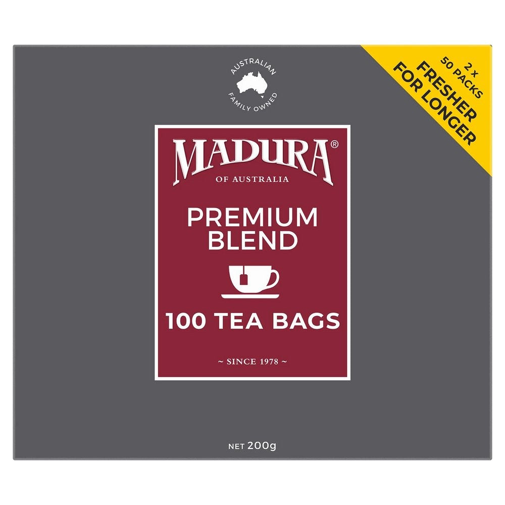 Madura Premium Blend Black Tea, 100 Tea Bags