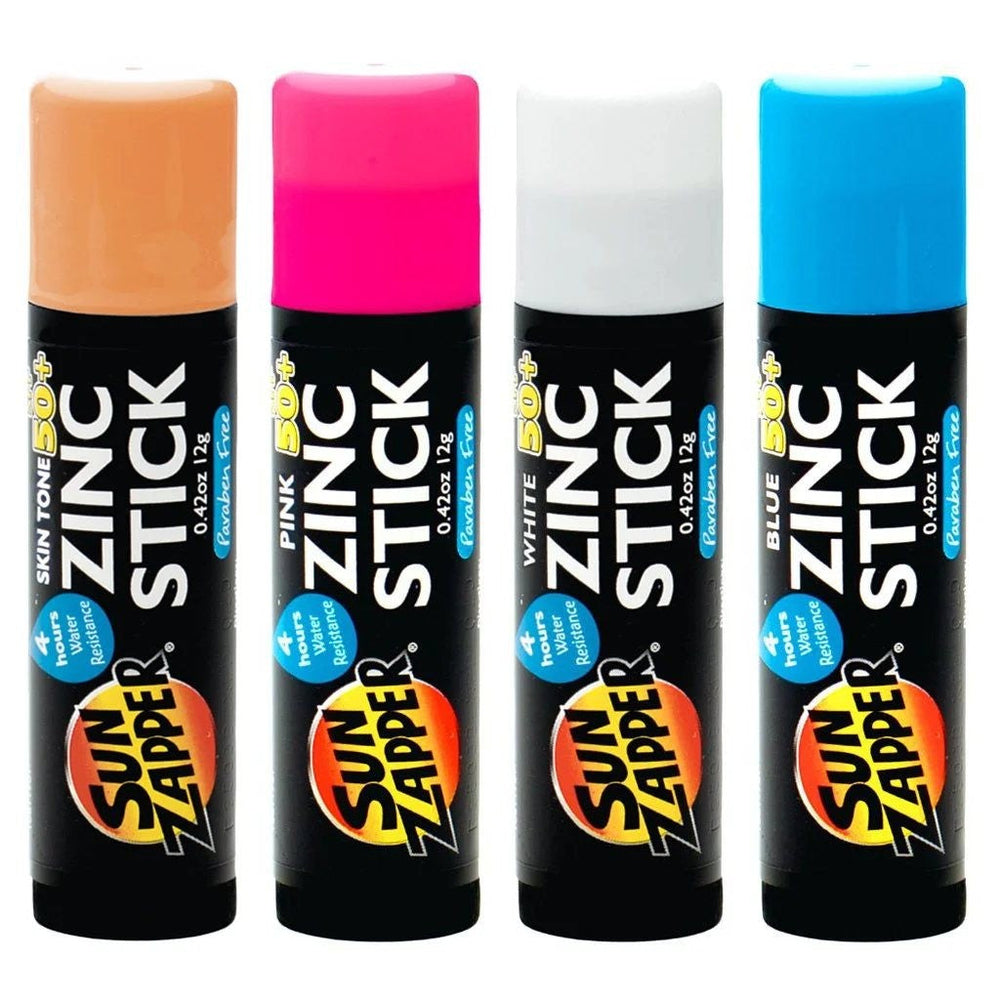 Sun Zapper Zinc Sunscreen Stick SPF 50+ Beach 4-Pack