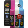 Sun Zapper Zinc Sunscreen Stick SPF 50+ Pink White Blue 3-Pack