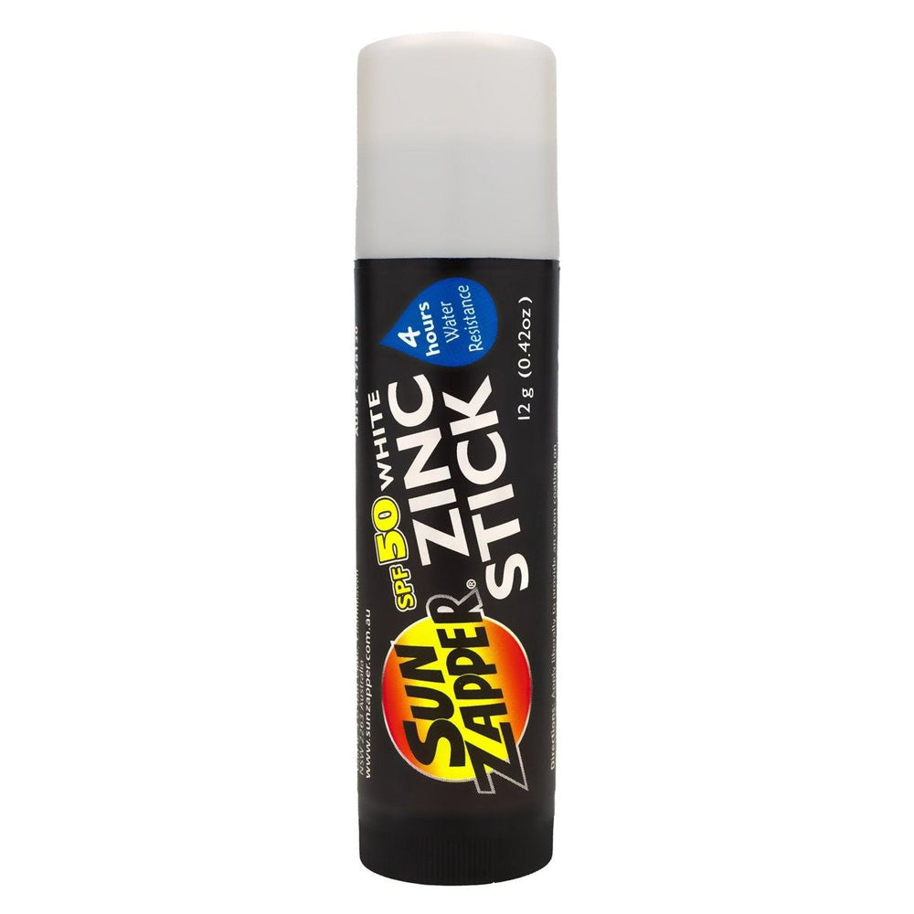 Sun Zapper Zinc Sunscreen Stick SPF 50+ White 12g