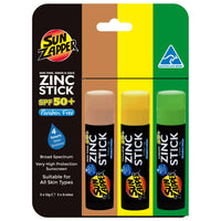 Sun Zapper Zinc Oxide Sun Block - Skin Tone, Green & Gold - SPF 50+